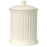 Krukke m/låg stor Mynte (hvid)