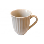 Krus m/riller Mynte (creme)