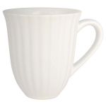 Krus m/riller Mynte (hvid)