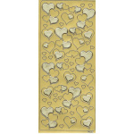 Stickers Decorstix "Hjerter" Guld