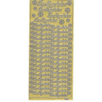 Stickers Decorstix "Indbydelse" Guld