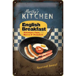 Metalskilt "English Breakfast" 20x30 cm