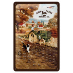 Metalskilt "John Deere Kalender" 20x30 cm