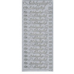 Stickers Decorstix "Sølvbryllup" Sølv