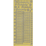 Stickers Decorstix "Fødselsdag" Sølv
