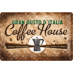 Metalskilt "Coffee House" 20x30 cm