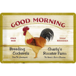 Metalskilt "Good Morning" 20x30 cm