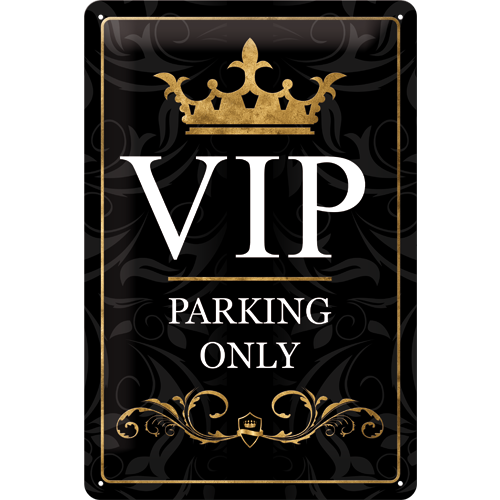 Metalskilt VIP Parking Only” 20×30 cm