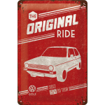 Metalskilt "VW The Original Ride" 20x30 cm.