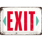 Metalskilt "EXIT" 20x30 cm.