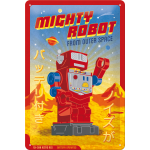 Metalskilt "Mighty Robot" 20x30 cm.