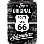 Metalskilt "The Original Route 66" 20x30 cm.