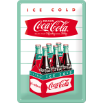 Metalskilt "Coca Cola - Ice Cold" 20x30 cm.