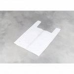 Bærepose "T-shirt" 390/180x580 mm. 15 my. Hvid 500 stk.