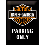 Metalskilt "Harley-Davidson Parking Only" 30x40 cm