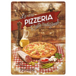 Metalskilt "Pizzeria" 30x40 cm