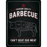 Metalskilt "Barbecue Bull" 30x40 cm.