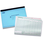 Kasserapport A4, 50 bl. m/kopi 2403