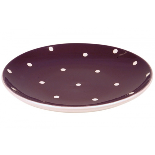 Tallerken "Polka" (lilla)
