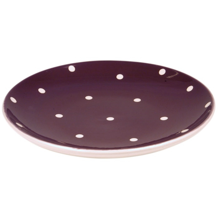 Tallerken "Polka" (lilla) - Image 1