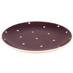 Middagstallerken Polka (lilla) TILBUD