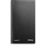 Indexplanner 2024 m/tlf-register 9x17 cm. sort vinyl