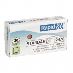 Hæfteklammer Rapid Standard 24/6 kobber (1000 stk.)