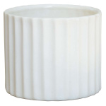 Skjuler m/rillet kant hvid