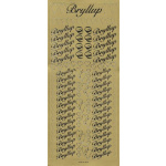 Stickers Decorstix "Bryllup" Guld