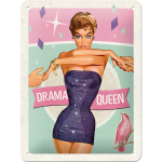 Metalskilt "Drama Queen" 15x20 cm.