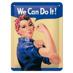 Metalskilt "We can do it" 15x20 cm