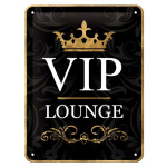 Metalskilt "VIP Area" 15x20 cm