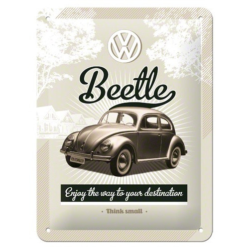 Metalskilt VW Retro Beetle” 15×20 cm