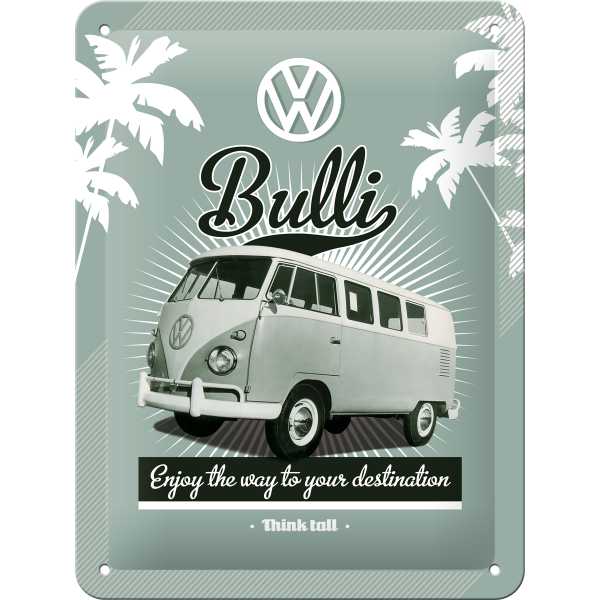Metalskilt VW Retro Bulli” 15×20 cm. Metalskilt VW Retro Bulli" 15x20 cm. - Image 1