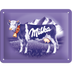 Metalskilt "Milka" 15x20 cm.