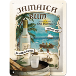 Metalskilt "Jamaica Rum" 15x20 cm.
