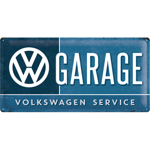 Metalskilt “VW Garage” 25×50 cm. Metalskilt "VW Garage" 25x50 cm. - Image 1