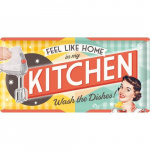 Metalskilt "In my Kitchen.." 25x50 cm.