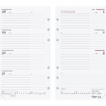 Mayland Refill t/ugeplanner international 2026, 9,5x17 cm.
