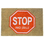 Dørmåtte "STOP and Smile"