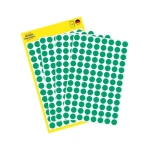 Etiketter Avery grøn farvekodningsdots Ø8 mm. pakke/416 stk. 3012 - Image 3