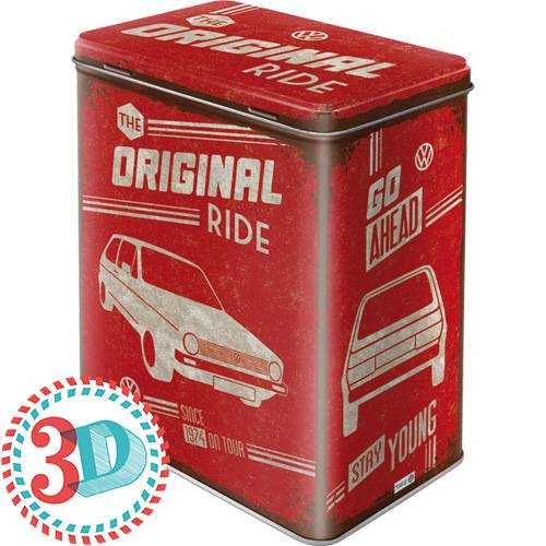 Metaldåse “VW Golf – The Originale Ride” (L) 3D