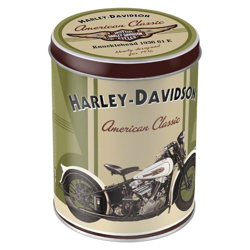 Metaldåse “H-D Knucklehead” (oval)