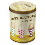 Metaldåse "Free range Eggs" (oval)