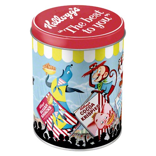 Metaldåse “Kelloggs Sweet Eatin Carnival” (oval)