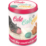 Metaldåse "Cute Cats Club" (oval)