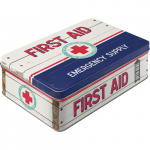 Metalæske "First Aid" Blue 3D
