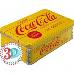 Metalæske "Coca Cola" Yellow 3D
