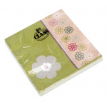 Serviet 3-lags 33x33 cm. pk./20 stk "Art Deko" Oliven