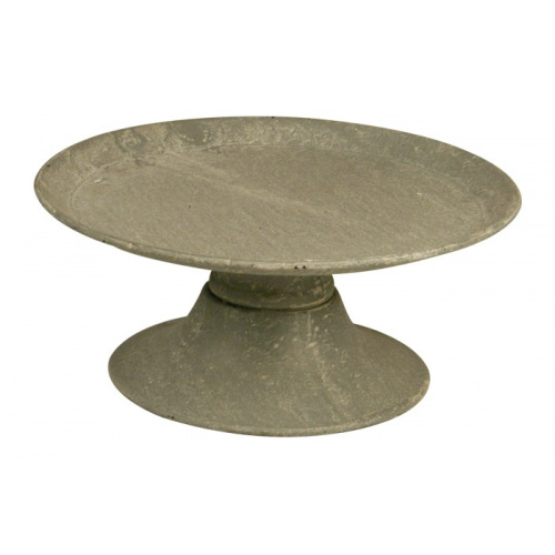 Opsats på fod zink Ø18,5 cm.